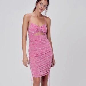 For Love & Lemons Pink Floral Mini NWT